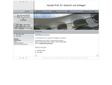 Tablet Screenshot of kanzlei-greulich.de